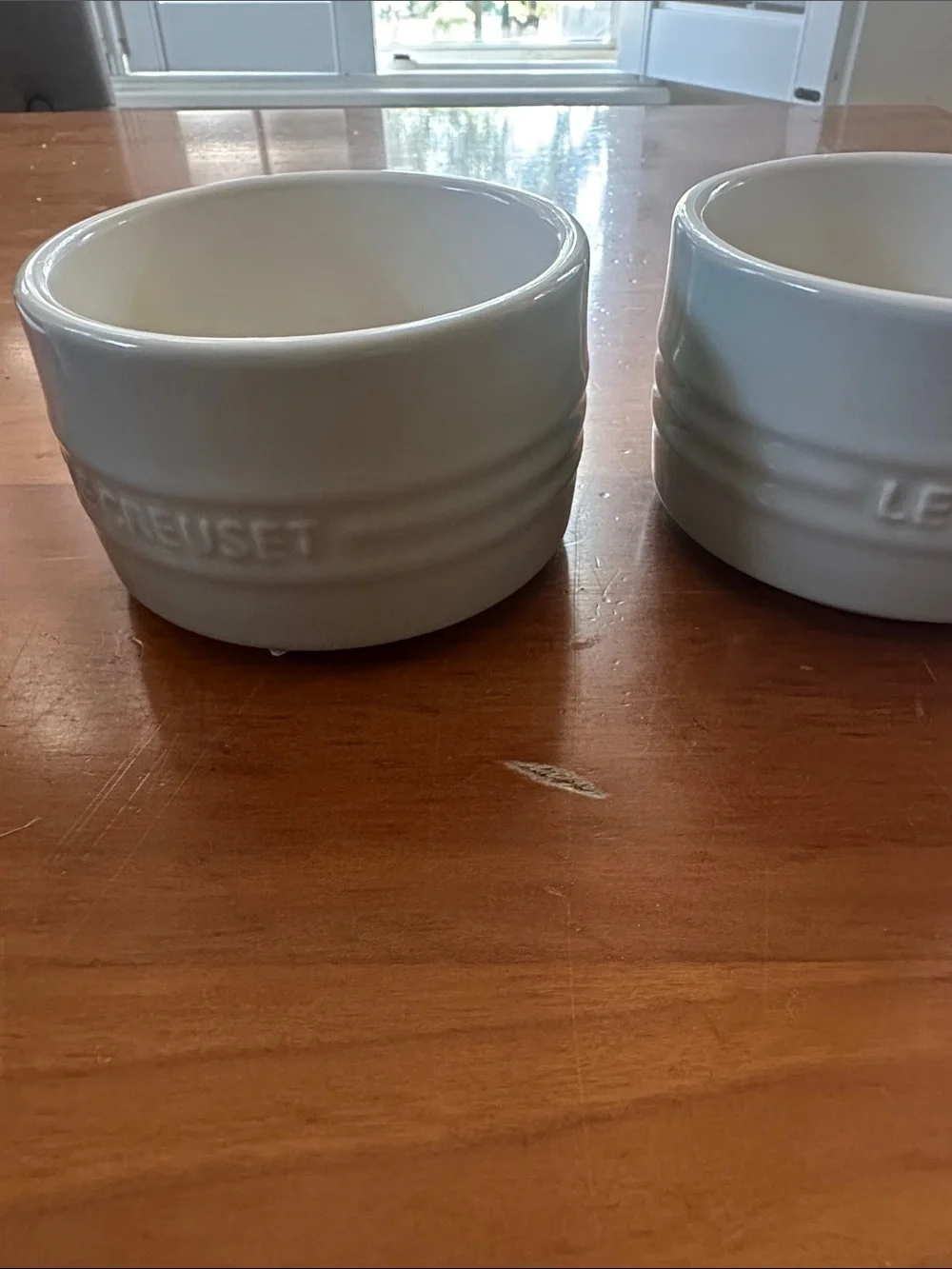 Le Creuset ® 7-Oz. Chambray Round Ramekins, Set of 2 off-white / ivory